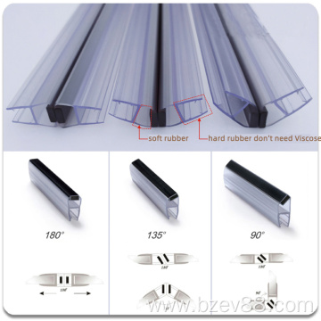 shower room glass door waterproof rubber seal strip